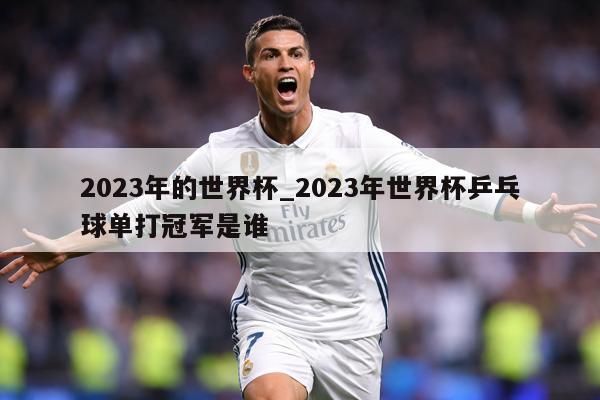 2023年的世界杯_2023年世界杯乒乓球单打冠军是谁