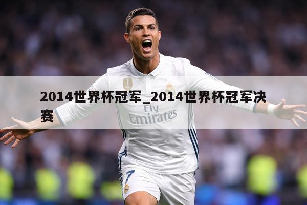 2014世界杯冠军_2014世界杯冠军决赛